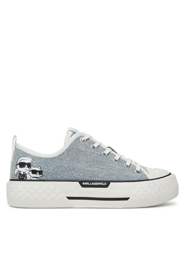 Karl Lagerfeld - KARL LAGERFELD Trampki KL60614T Niebieski. Kolor: niebieski. Materiał: materiał