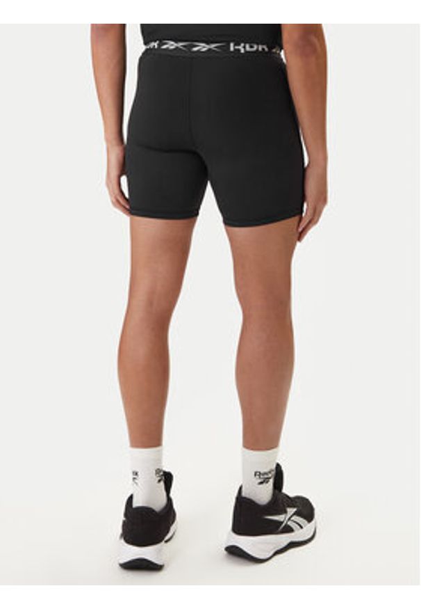 Reebok Szorty sportowe RK25600CCM Czarny Slim Fit. Kolor: czarny. Materiał: syntetyk