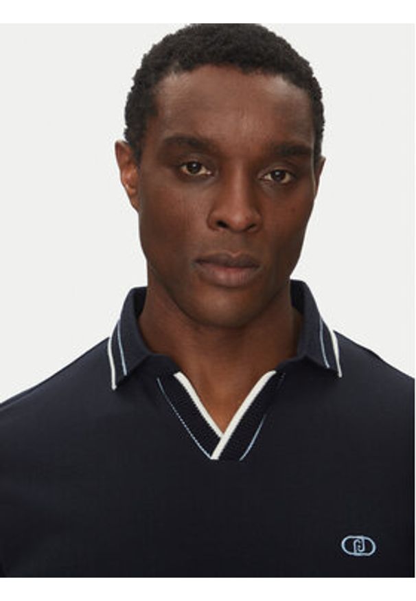 Liu Jo Polo QA5179 J0299 Granatowy Regular Fit. Typ kołnierza: polo. Kolor: niebieski. Materiał: bawełna