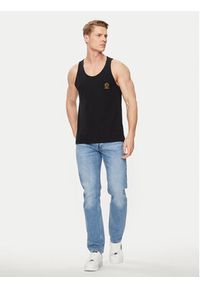 VERSACE - Versace Tank top Medusa AUU01012 Czarny Regular Fit. Kolor: czarny. Materiał: bawełna #3