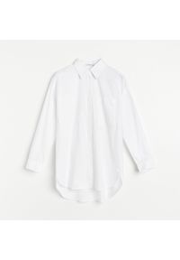 Reserved - Koszula oversize z bawełny organicznej - Biały. Kolor: biały. Materiał: bawełna #1