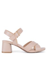 Clara Barson Sandały WSS21574-01 Beżowy. Kolor: beżowy. Materiał: materiał, syntetyk #1