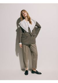 Reserved - Dwurzędowa marynarka z dodatkiem wełny - wielobarwny. Materiał: wełna #1