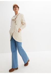 bonprix - Bluza rozpinana z kapturem. Typ kołnierza: kaptur. Kolor: beżowy #3
