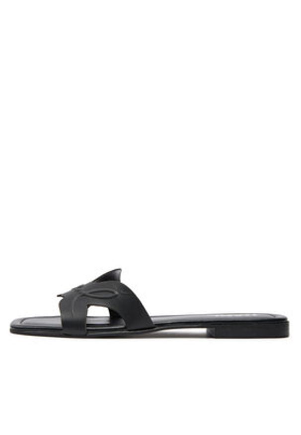 Karl Lagerfeld - KARL LAGERFELD Klapki KL85408 Czarny. Kolor: czarny. Materiał: skóra