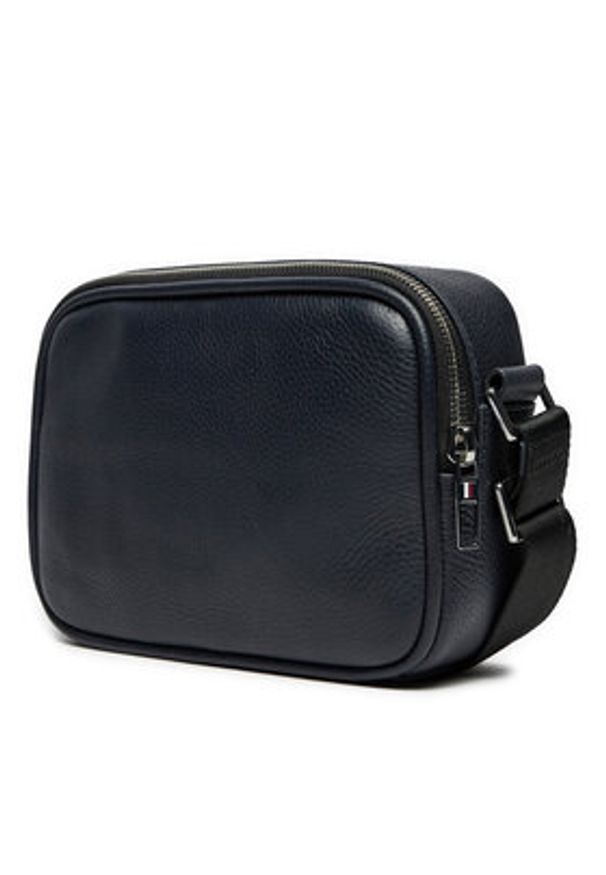 TOMMY HILFIGER - Tommy Hilfiger Saszetka Th Corp Leather Camera AM0AM12722 Granatowy. Kolor: niebieski. Materiał: skóra