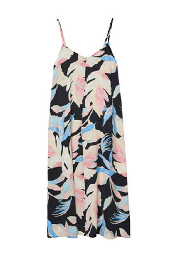 Vero Moda Sukienka letnia Josie 10303398 Czarny Regular Fit. Kolor: czarny. Materiał: wiskoza. Sezon: lato