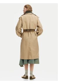 Desigual Trencz Chaq Polo 26SWEW12 Brązowy Regular Fit. Typ kołnierza: polo. Kolor: brązowy. Materiał: bawełna #3