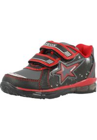 Geox - Buty GEOX B TODO BOY Czarny. Kolor: czarny. Materiał: syntetyk, tkanina, skóra. Sport: turystyka piesza