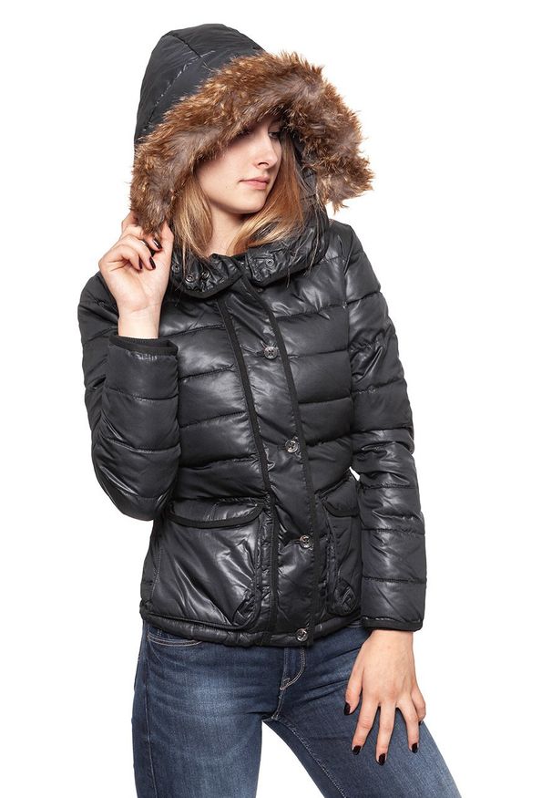 Lee - DAMSKA KURTKA ZIMOWA LEE PUFFER JACKET BLACK L56TWS01. Sezon: zima