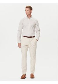 Guess Spodnie materiałowe M4YB01 WG9Z2 Écru Regular Fit. Materiał: syntetyk
