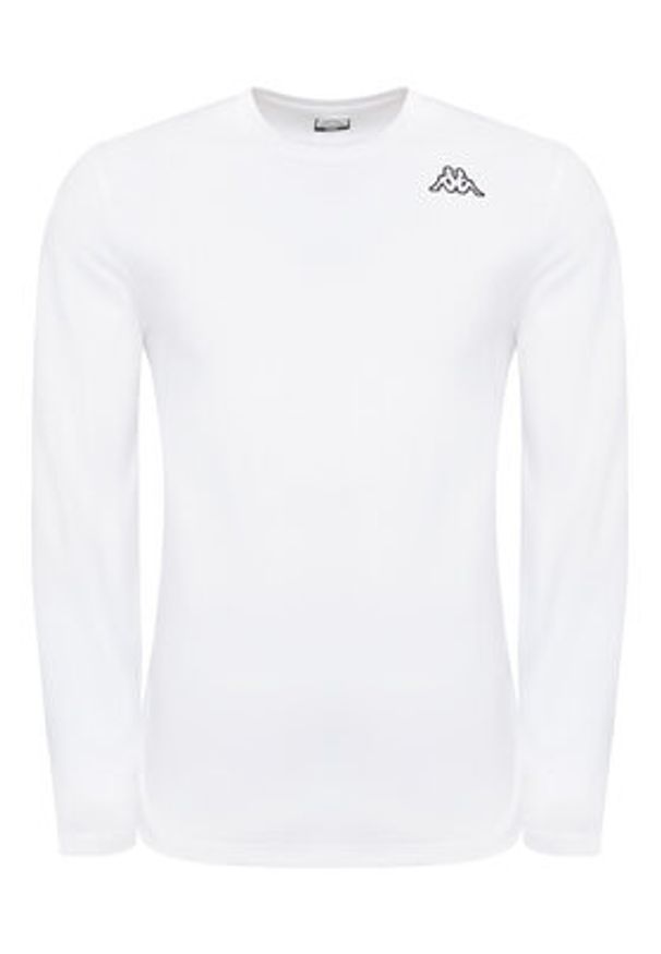 Kappa Komplet longsleeve Logo Saro 37216LW Biały Regular Fit. Kolor: biały. Materiał: bawełna. Długość rękawa: długi rękaw