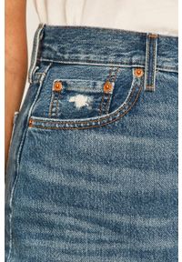Levi's® - Levi's - Spódnica jeansowa. Okazja: na spotkanie biznesowe, na co dzień. Stan: podwyższony. Kolor: niebieski. Materiał: jeans. Styl: biznesowy, casual #3