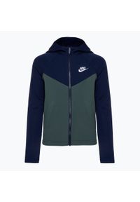 Dres dziecięcy Nike Sportswear. Okazja: na uczelnię. Kolor: niebieski. Materiał: dresówka. Styl: sportowy