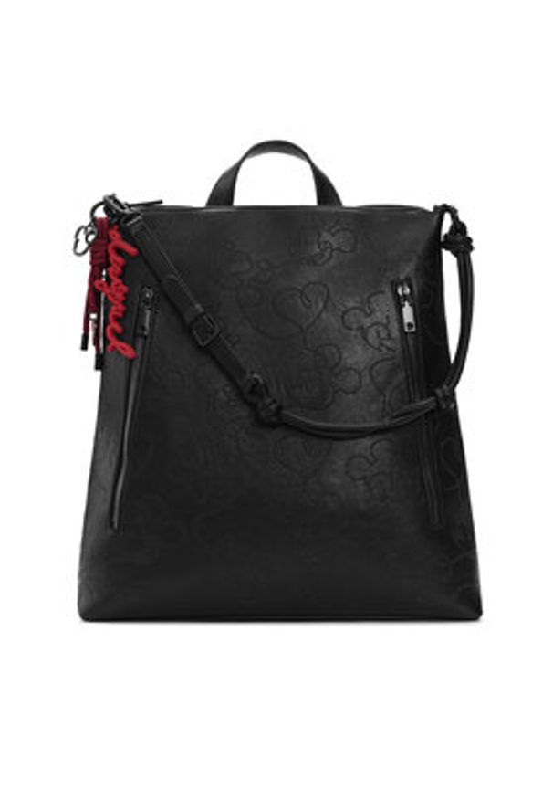 Desigual Plecak 26SAKP07 Czarny. Kolor: czarny. Materiał: skóra