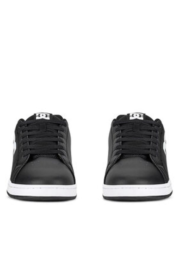DC Sneakersy GAVELER SN ADYS100574-BKW Czarny. Kolor: czarny. Materiał: skóra