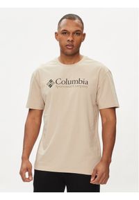 columbia - Columbia T-Shirt Csc Basic Logo™ 1680053 Brązowy Regular Fit. Kolor: brązowy. Materiał: bawełna