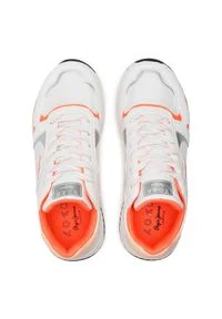 Pepe Jeans Sneakersy Koko Zag PLS31180 Biały. Kolor: biały. Materiał: materiał #4
