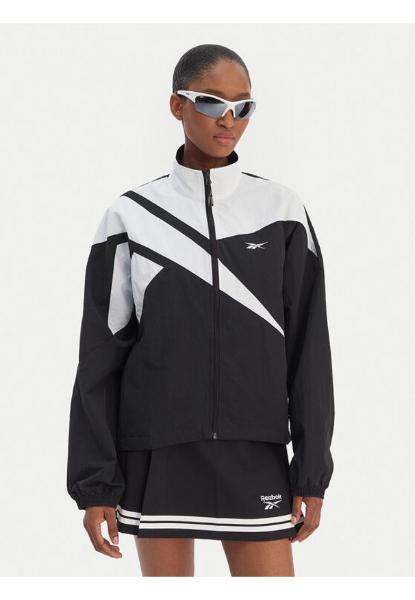 Reebok Bluza Silvia RK25517CCW Czarny Relaxed Fit. Kolor: czarny. Materiał: syntetyk