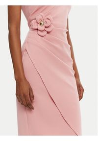 Rinascimento Sukienka koktajlowa CFC0122878003 Różowy Regular Fit. Kolor: różowy. Materiał: syntetyk. Styl: wizytowy #4