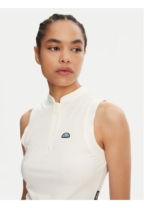 Ellesse Sukienka codzienna Medusa SGZ21966 Biały Slim Fit. Okazja: na co dzień. Kolor: biały. Materiał: syntetyk. Typ sukienki: proste. Styl: casual