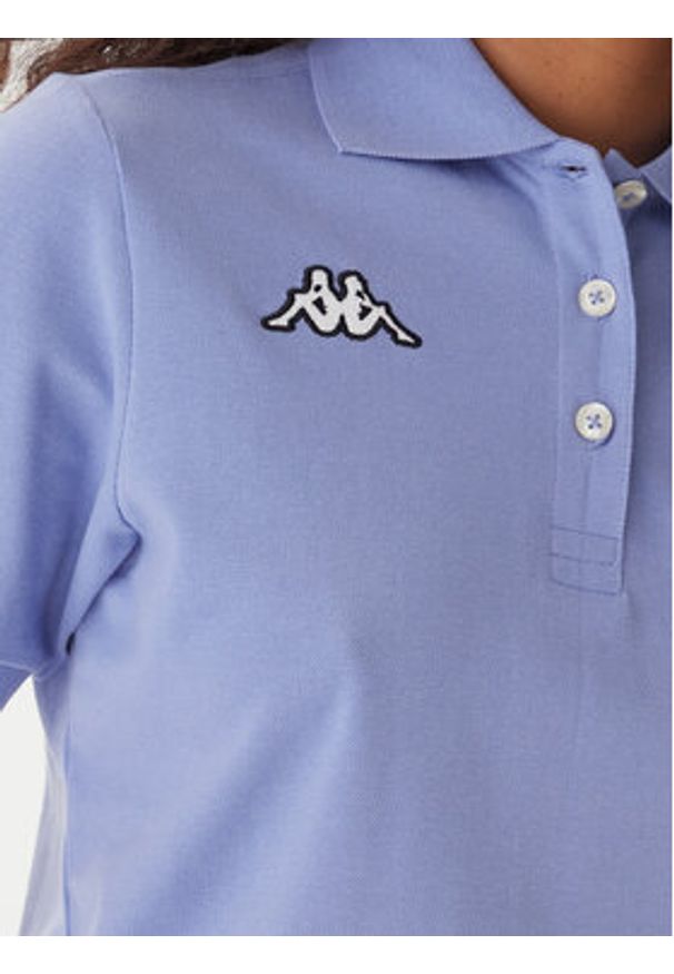 Kappa Polo Logo Sharas Wss 302B3C0 Fioletowy Regular Fit. Typ kołnierza: polo. Kolor: fioletowy. Materiał: bawełna
