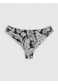 4f - 4F Dół od bikini damski - czarny M. Stan: obniżony. Kolor: czarny. Materiał: materiał #1
