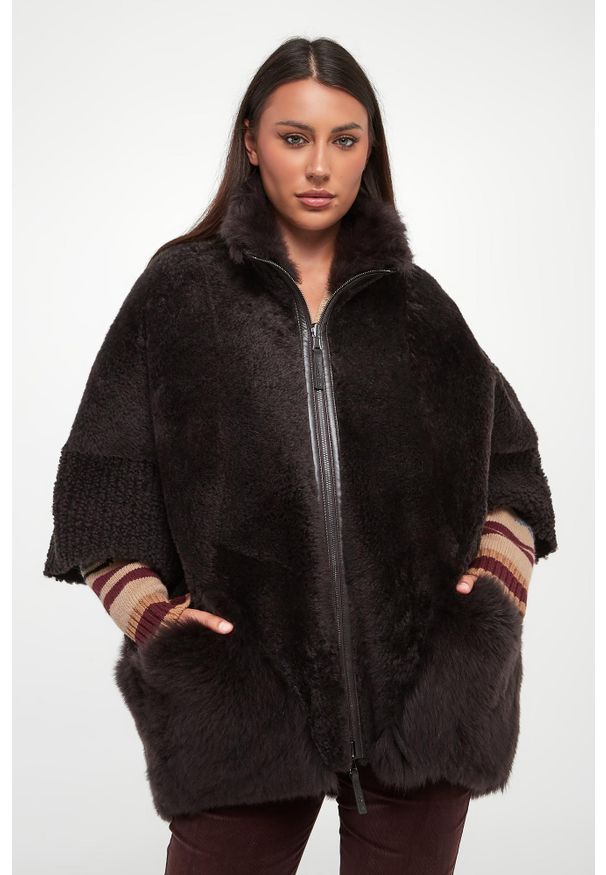 Kamizelka damska dwustronna futrzana DIEGO M. Materiał: futro