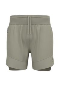 Spodenki męskie Odlo X-ALP TRAIL 6 INCH 2-in-1 short. Kolor: zielony. Sport: bieganie #1