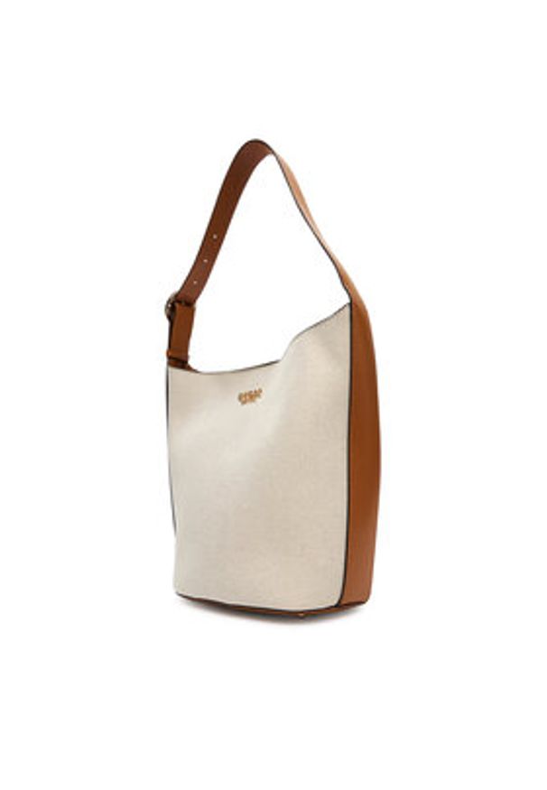 Guess Torebka Nicolette HWAG96 62040 Beżowy. Kolor: beżowy