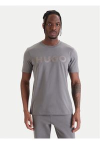 Hugo - HUGO T-Shirt Dulivio 50467556 Szary Regular Fit. Kolor: szary. Materiał: bawełna #1