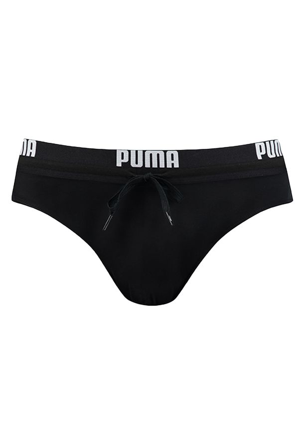 Puma - Czarne kąpielówki męskie PUMA. Kolor: czarny. Materiał: poliamid