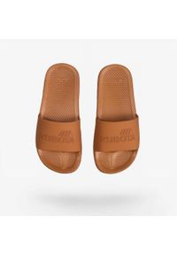 Klapki Męskie Basenowe Kubota Basic Plain Brązowe. Kolor: brązowy. Styl: sportowy