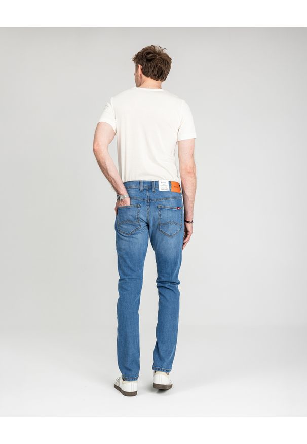 Męskie Spodnie Jeansowe Mustang Style Oregon Tapered Denim Blue 1018014 5000 682