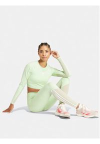 Adidas - adidas Koszulka techniczna Hyperglam Training IN6776 Zielony Slim Fit. Kolor: zielony. Materiał: syntetyk #3