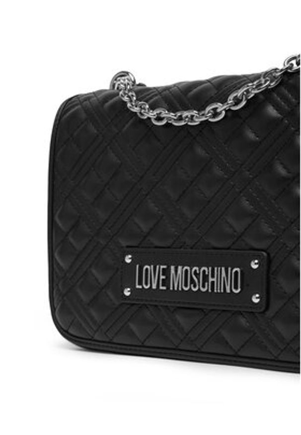 Love Moschino - LOVE MOSCHINO Torebka JC4000PP1OLA000B Czarny. Kolor: czarny. Materiał: skórzane