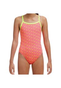 FUNKITA - Strój do pływania dziewczęcy Funkita Swim School - Single Strap. Kolor: różowy