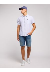 Lee - LEE RIDER SHORT MĘSKIE KRÓTKIE SPODENKI JEANSOWE JEANS WARM BREEZE 112349232 L73F016080. Materiał: jeans. Długość: krótkie #5