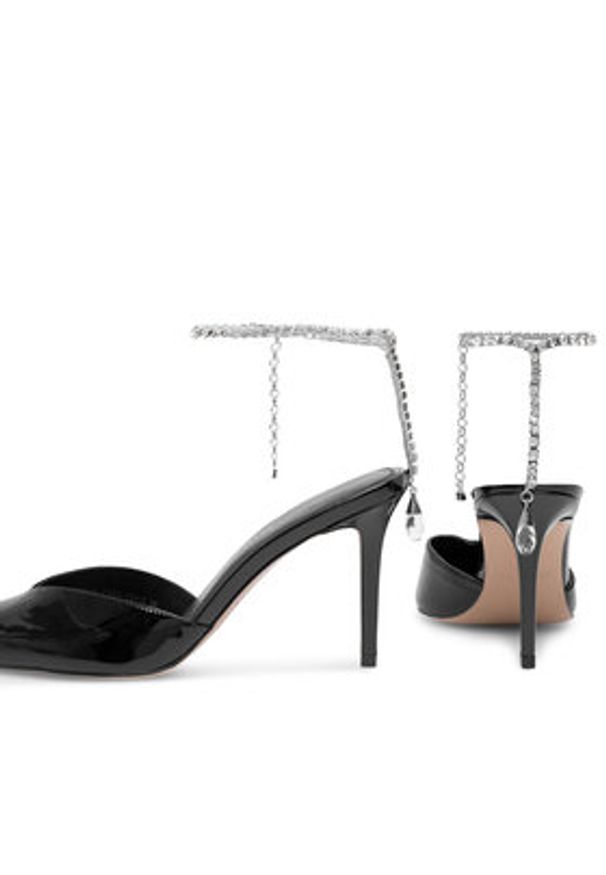 Eva Minge Szpilki Florencia-323-101-2 Czarny. Kolor: czarny. Materiał: skóra, lakier. Obcas: na szpilce