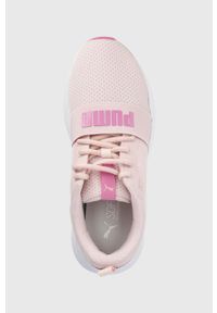 Puma buty dziecięce kolor różowy. Nosek buta: okrągły. Zapięcie: sznurówki. Kolor: różowy