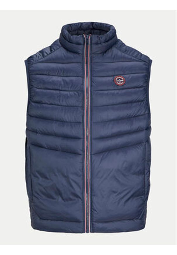 Jack & Jones - Jack&Jones Bezrękawnik Sprint 12258457 Granatowy Regular Fit. Kolor: niebieski. Materiał: syntetyk. Długość rękawa: bez rękawów