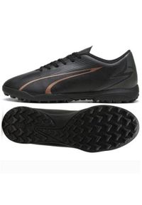 Buty piłkarskie męskie Puma Ultra Play. Zapięcie: sznurówki. Kolor: czarny. Materiał: guma, syntetyk, tkanina, materiał. Szerokość cholewki: normalna. Sport: piłka nożna