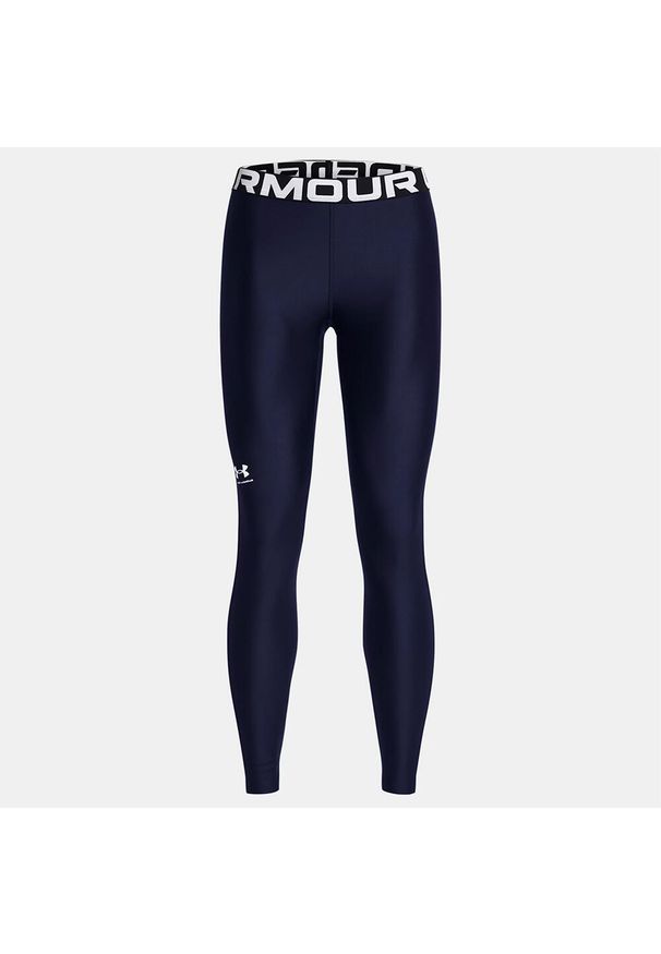 Under Armour - Legginsy treningowe damskie damskie UNDER ARMOUR szybkoschnące termoaktywne. Kolor: niebieski, wielokolorowy, czarny