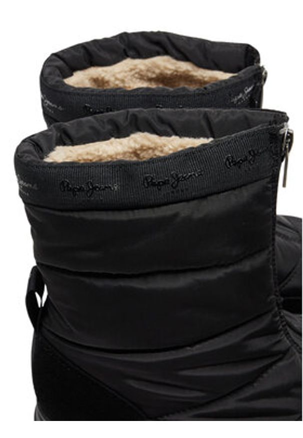 Pepe Jeans Botki PLS50553 Czarny. Kolor: czarny. Materiał: materiał