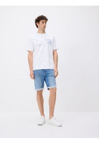 Reserved - Jeansowe szorty slim - niebieski. Kolor: niebieski. Materiał: jeans #1