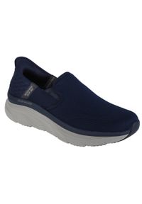 skechers - Buty sportowe Sneakersy męskie, Skechers D'Lux Walker-Orford Slip-ins. Kolor: niebieski. Sport: turystyka piesza #1