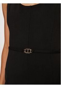 TwinSet - TWINSET Kombinezon 242TP224F Czarny Slim Fit. Kolor: czarny. Materiał: syntetyk #3