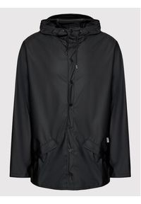 Rains Kurtka przeciwdeszczowa Unisex 12010 Czarny Regular Fit. Kolor: czarny. Materiał: syntetyk #12