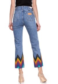 Wrangler - WRANGLER RETRO CROP STRAIGHT KABEL BLUE W27YER19K 112128213. Stan: podwyższony. Styl: retro #10