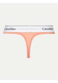 Calvin Klein Underwear Stringi 0000F3786E Koralowy. Kolor: pomarańczowy. Materiał: bawełna